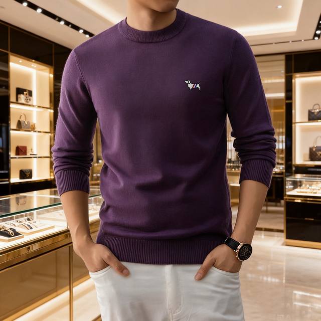 TbTom. This 2025 new, fashionable, casual knitted crewneck sweater is crafted fr