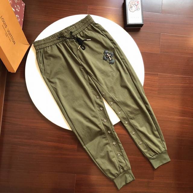 Chrome Hearts new spring/summer casual pants, secret polyester fiber digital pr