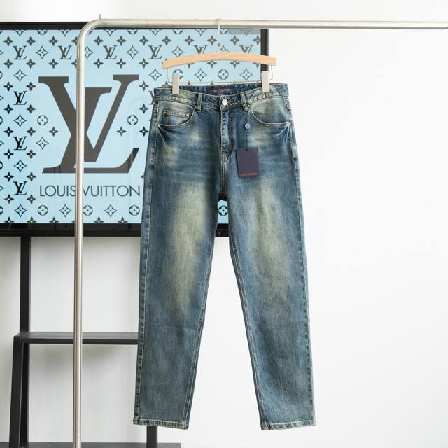 Next day Lv* 25Ss new original washed jeans, high version, original development,