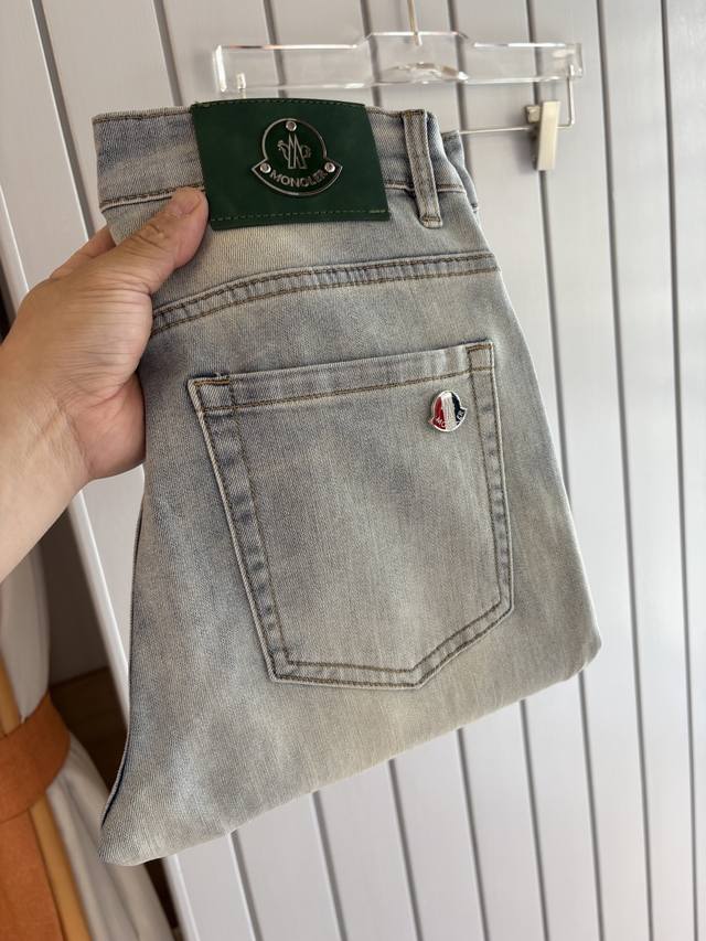 Moncler's new 2025Ss jeans, a high-end version! Custom-made fabrics are breatha