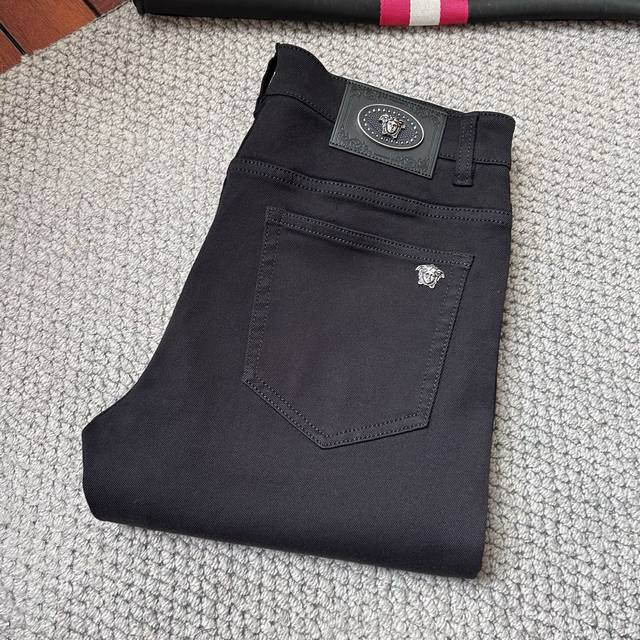 Fans 2025Ss new heavy-duty casual jeans, imported high-quality washed stretch fa