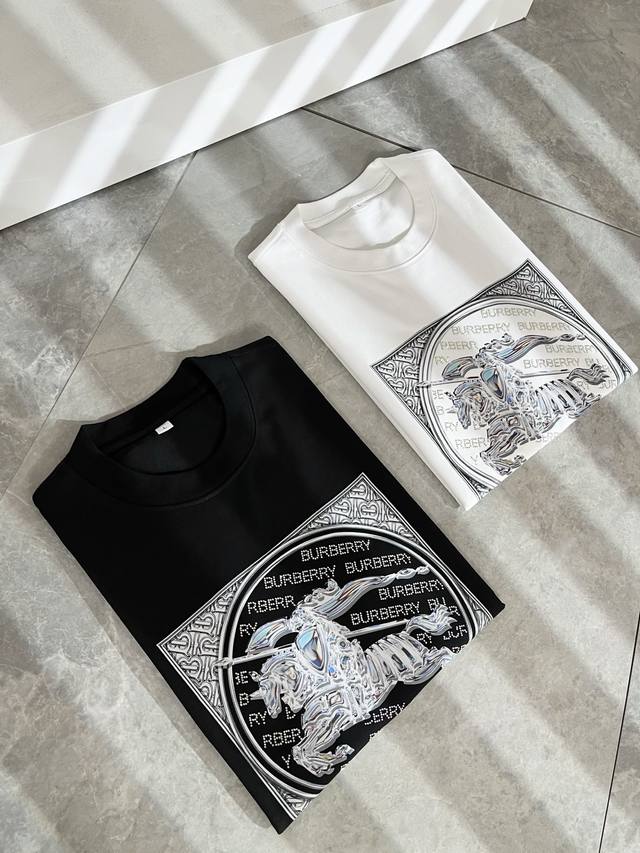 Burber*Y Bar*Li's 2025 spring and summer new unisex short-sleeved T-shirts are h