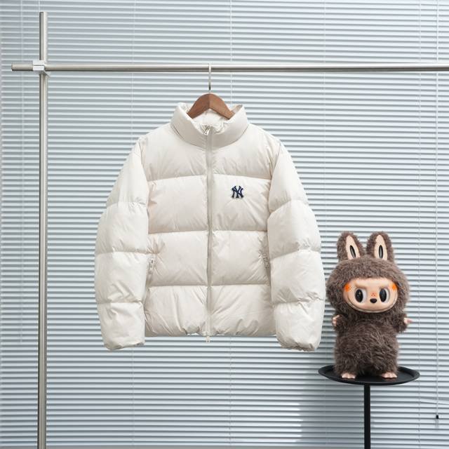 Mlb New York Yankees stand-up collar down jacket with large back logo for men an