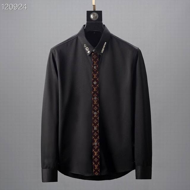 Lv. New short-sleeved shirt, made from premium custom fabric. Classic, pill-resi