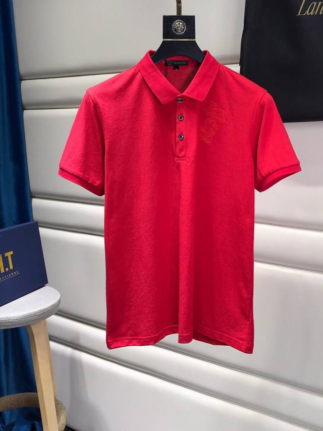 Special offer: Versace 20Ss summer new arrival: Medusa embroidered lapel T-shirt