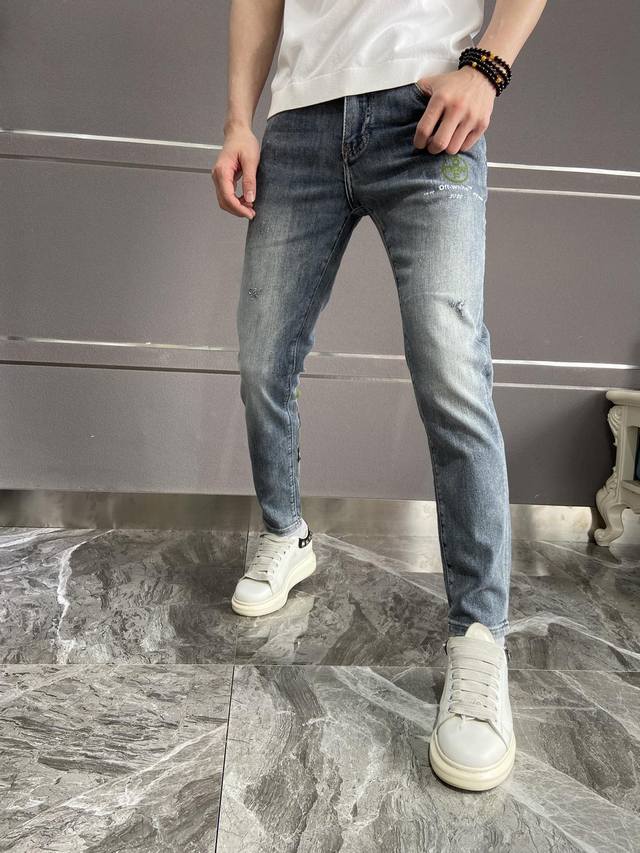 Off New hot-selling jeans, super customized original hardware, super heavy craft