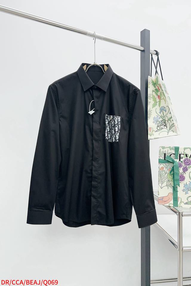 Q069 Dr. Dior's new 2025Ss long-sleeved shirt, a high-end version! Custom-made f