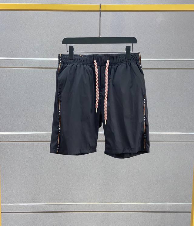 Burberry's new summer beach shorts. Imported custom-made, top-quality quick-dryi