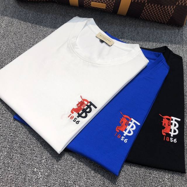 Special price on Burberry's latest summer 2020 men's crew neck T-shirt. One-to-