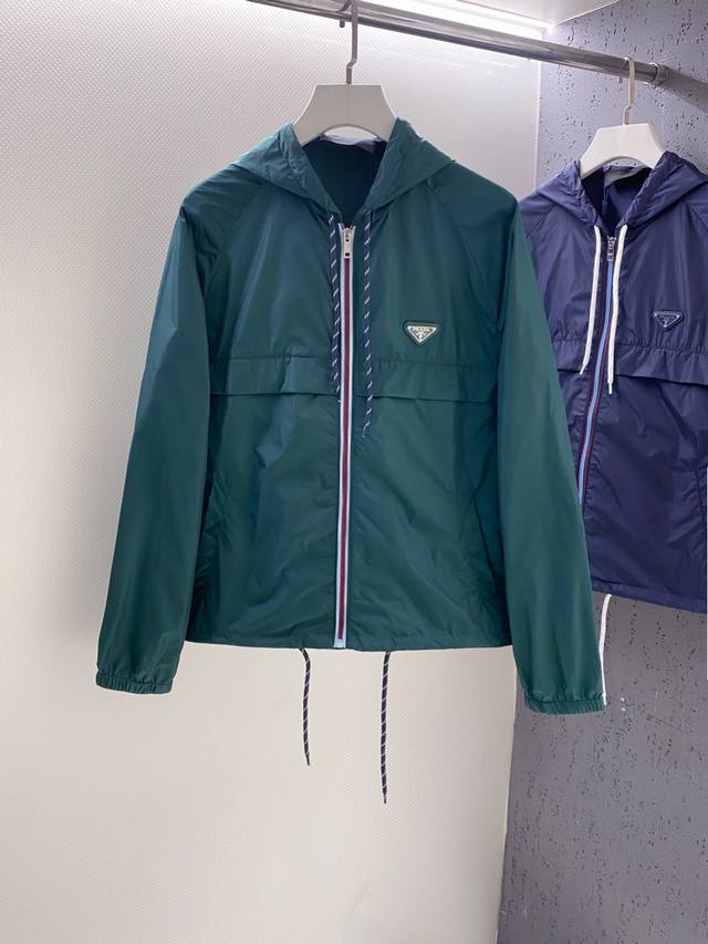 pr~Two-tone zipper~Casual Jacket with Colorful Drawstring Hood. New for Fall 25,