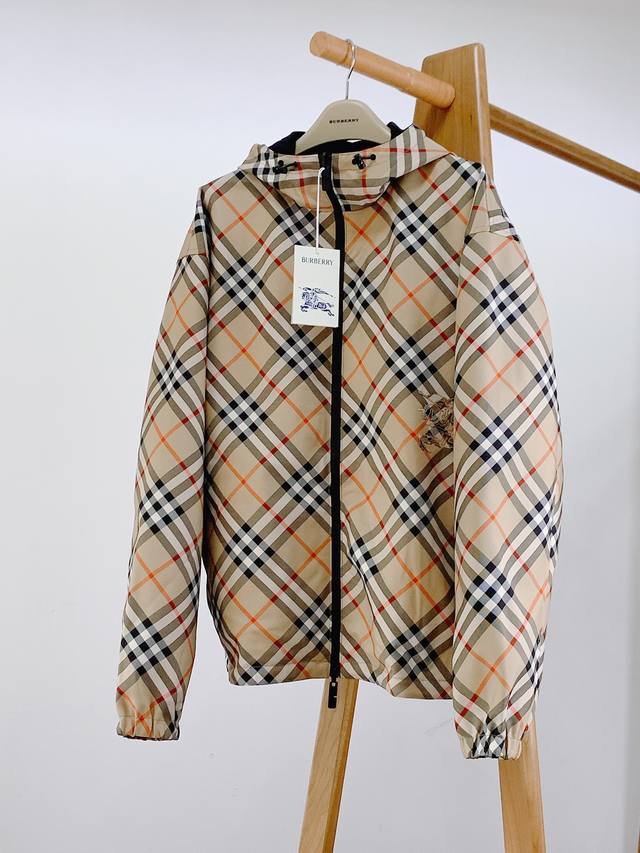 Burberry 2025Fw Early Autumn New Product Double-sided Twill Plaid Equestrian Log