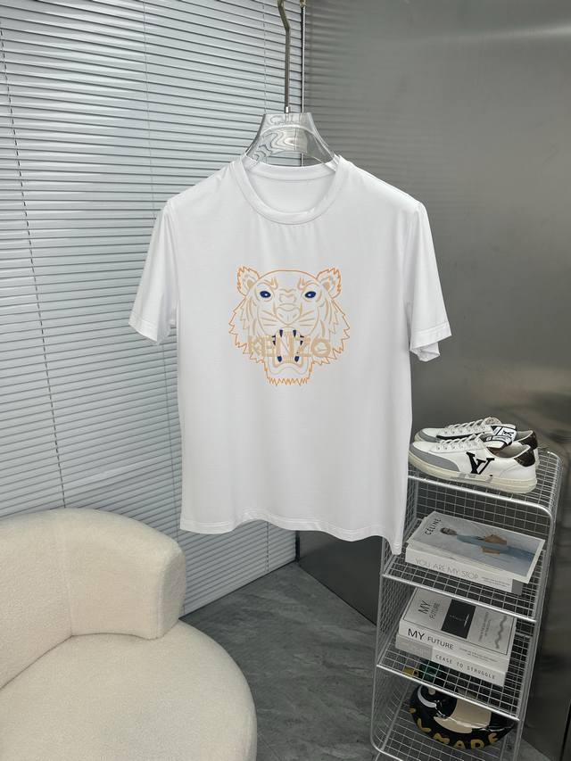 Kenzo Takada Kenzo 2025 Spring/Summer High-Quality Mercerized Cotton Short-Sleev