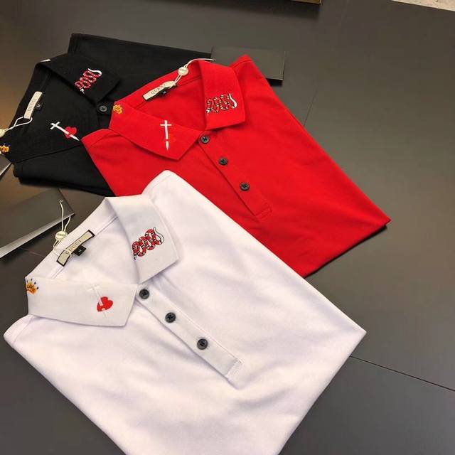 Gucci 2020 summer new style lapel polo short-sleeved shirt, counter version, top