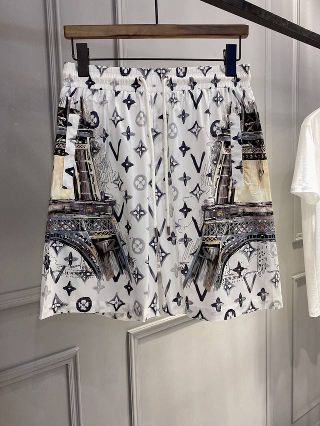 Lv New summer beach shorts imported custom fabrics breathable, light and smooth