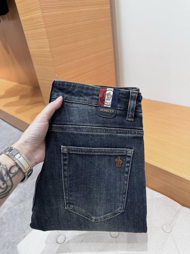 Moncl*R men's jeans for autumn 2025. A high-end ready-to-wear collection, this i
