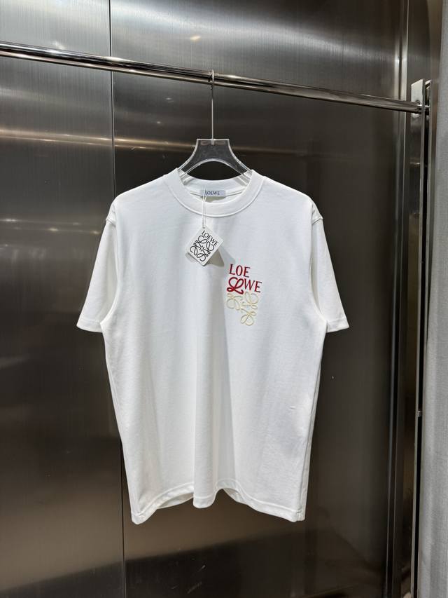 Loewe 2025 autumn and winter new heavy-weight short-sleeved Fabric: 340g double-