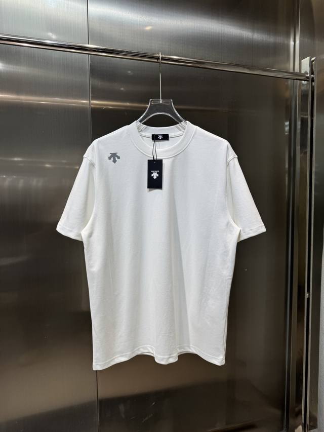 Descente 2025 autumn and winter new heavy-weight short-sleeved Fabric: 340g doub