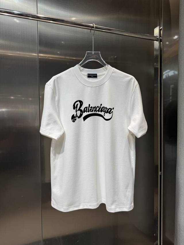 Balenciaga 2025 autumn and winter new heavy-weight short-sleeved Fabric: 340g do