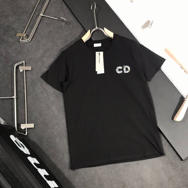 Dior Dior direct-print digitally printed daisy distressed basketball T-shirt 20S