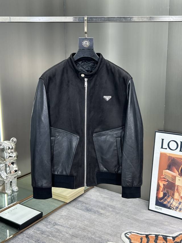 Prada's latest fall/winter 2025 collection features a high-quality, stand-up co