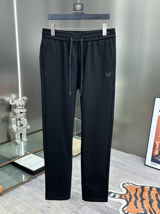 Tf 2025 Fall/Winter new slim straight-leg casual pants with a three-dimensional