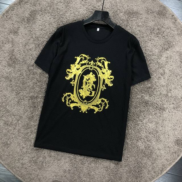 Dolce & Gabbana DG element printed short-sleeved T-shirt, made from imported mer
