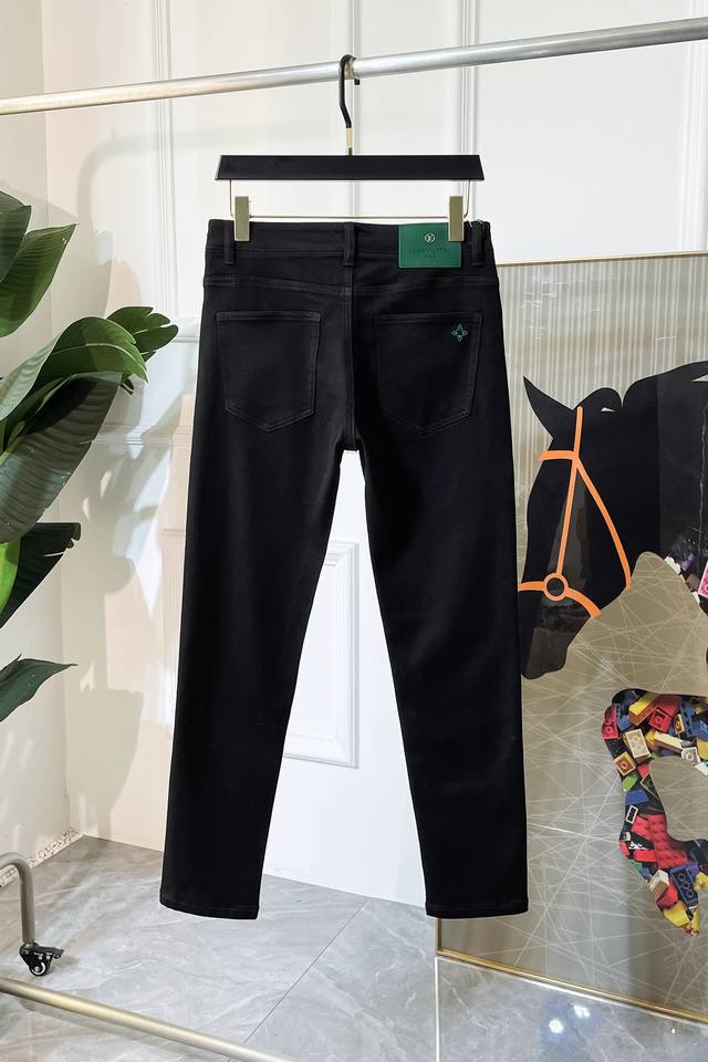 Lv 2025Ss Snake Autumn/Winter Jeans. 1:1 original production, perfect for everyd