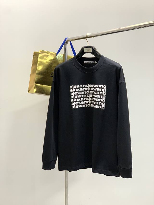 Alexander Wang, 2025 autumn new product, fashionable and casual round neck long-