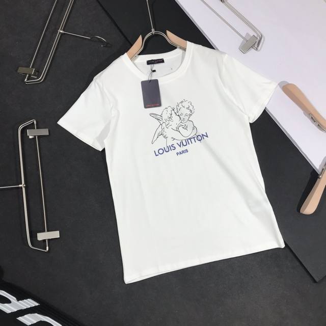 Lv Louis Vuitton couple's angel print, cute and creative design, 20Ss G network