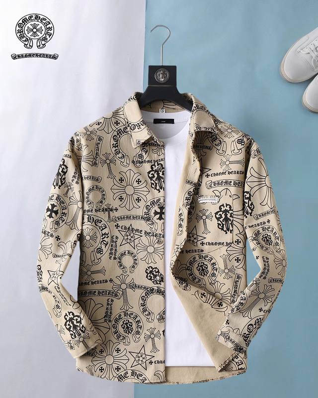 Chrome Hearts' new 2025 Spring fashion casual jacket, made from imported high-t