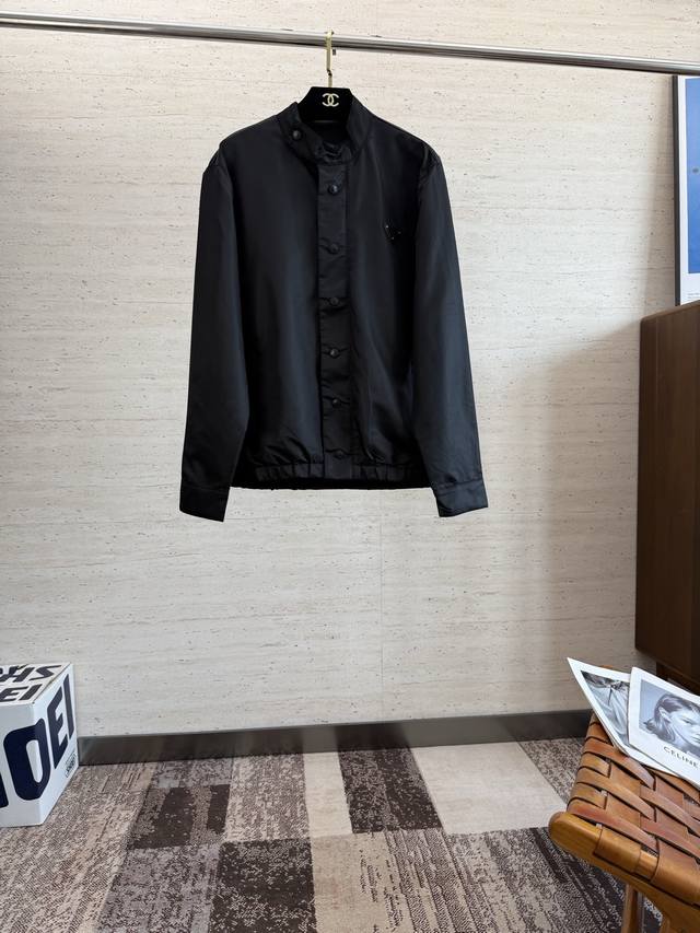 pra25S Fall new men's stand-up collar jacket.....A truly top-notch piece, the cl