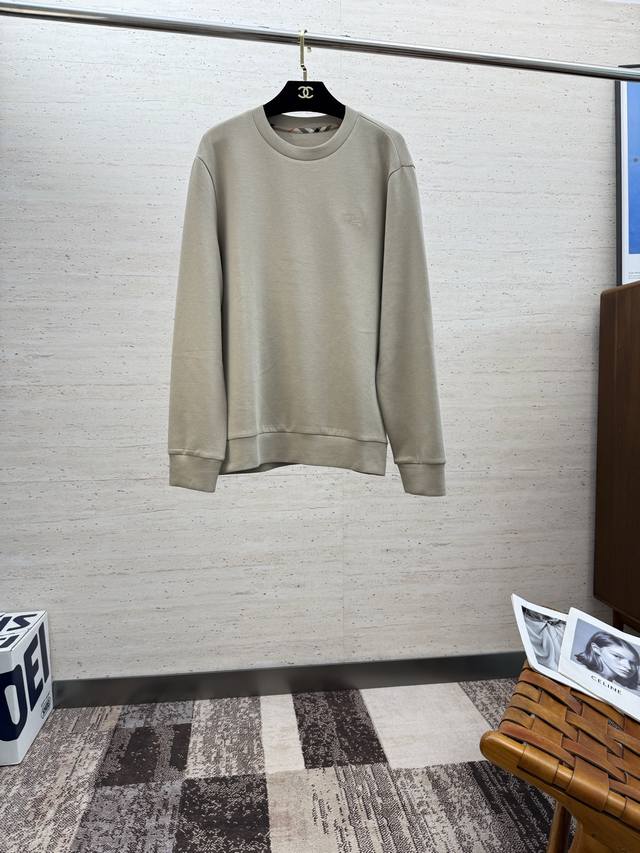 Bur25Ss Early Fall Men's Crew Neck Long-Sleeved Sweatshirt...A versatile commute