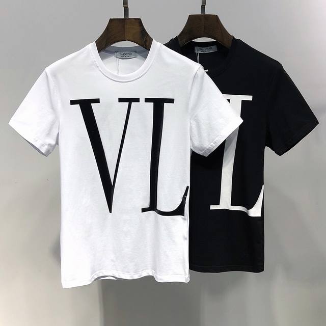 Valentino Ss Spring and Summer New High-end Cotton Printed Short-sleeved T-Shirt
