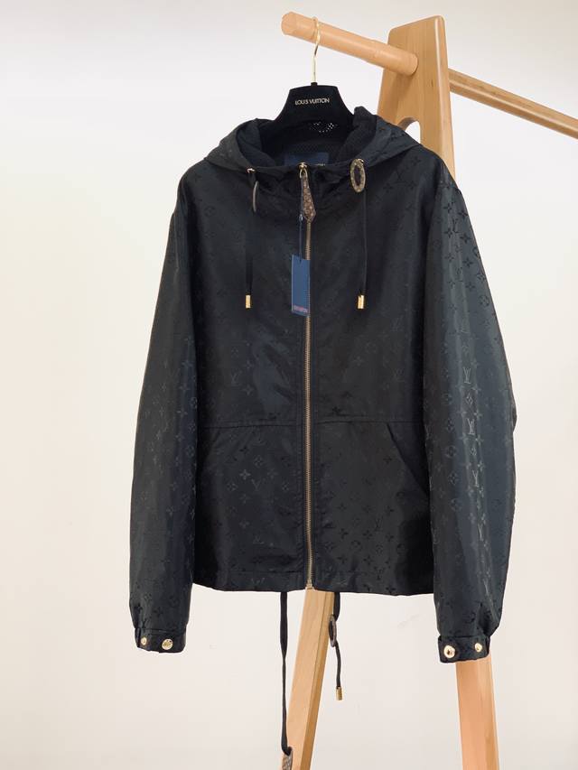 Louisvuitton 2025Ss Early Fall New Arrival Hooded Monogram-printed Jacket, craft