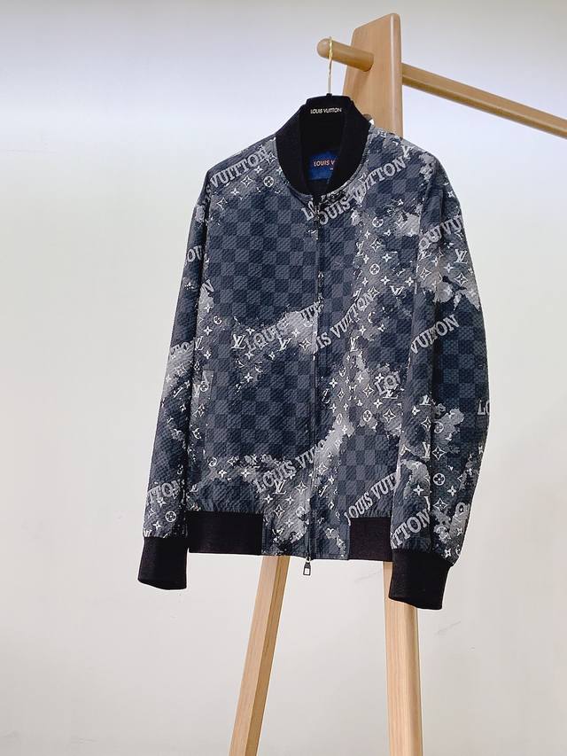 Louisvuitton's new fall jacket is crafted from a custom-made nylon, polyester, a