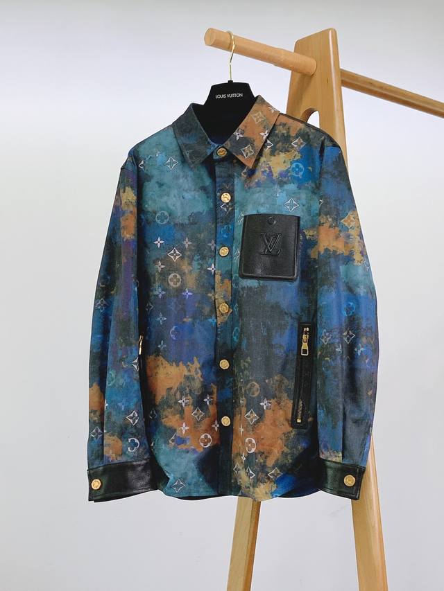 Louis Vuitton's new artistic ink-splashed jacket from the 2025 FW Louis Vuitton