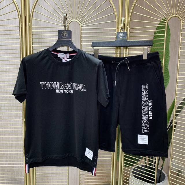 Popular short-sleeved suit Tb Thom Browne M-3Xl next day delivery