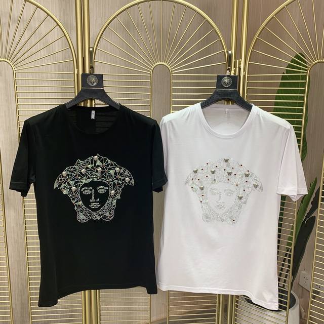 Versace. This year's latest hit short-sleeved T-shirt. Available exclusively at