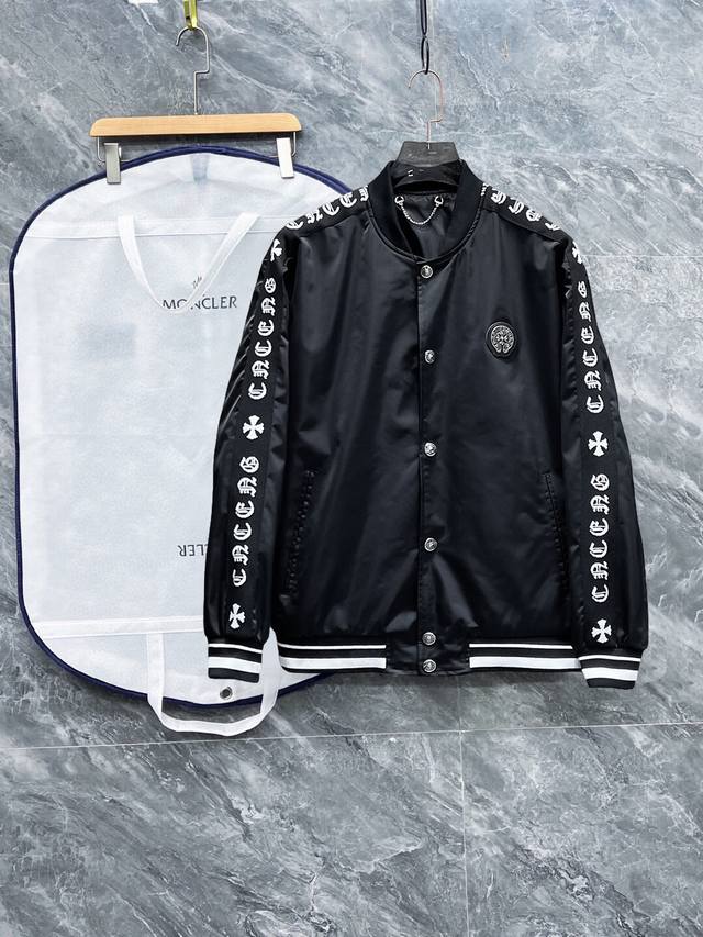 Chrome Hearts 2025 Fall New Men's Jacket, a high-end version! Custom-made fabri