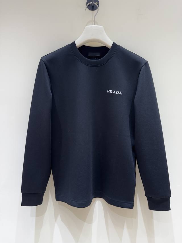 New arrival T9-195 2025 Autumn/Winter pr*Da men's pullover sweatshirt with a re