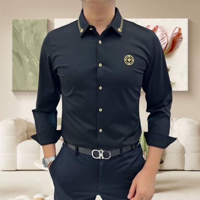 Versace's high-end casual collection! 2025 Early Fall new arrival, a casual long