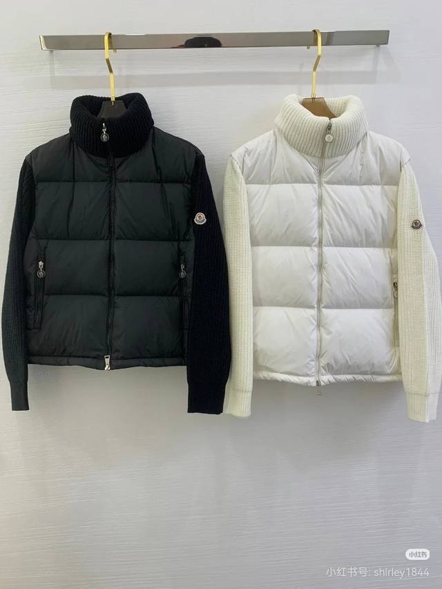 Moncler Tricot patchwork down jacket Size Smlxl