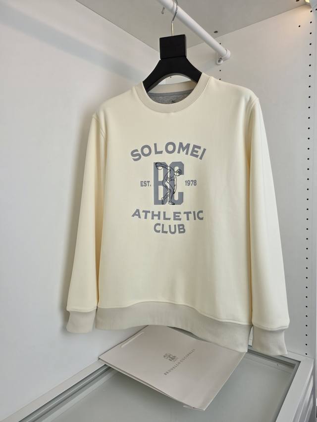 Gsd190Brun* Cunc*Li 2025 Autumn/Winter Men's Contrast Printed Sportswear Pullove