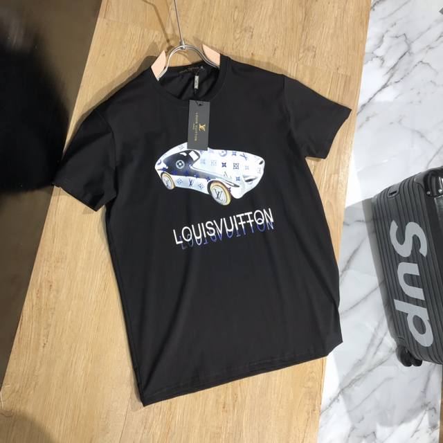 Lv Louis Vuitton limited edition vintage car monogram T-shirt 20Ss G network syn