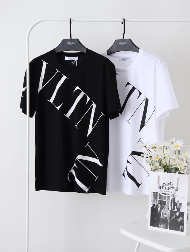 Vltn Warren Ss counter synchronization top mercerized casual short sleeves made