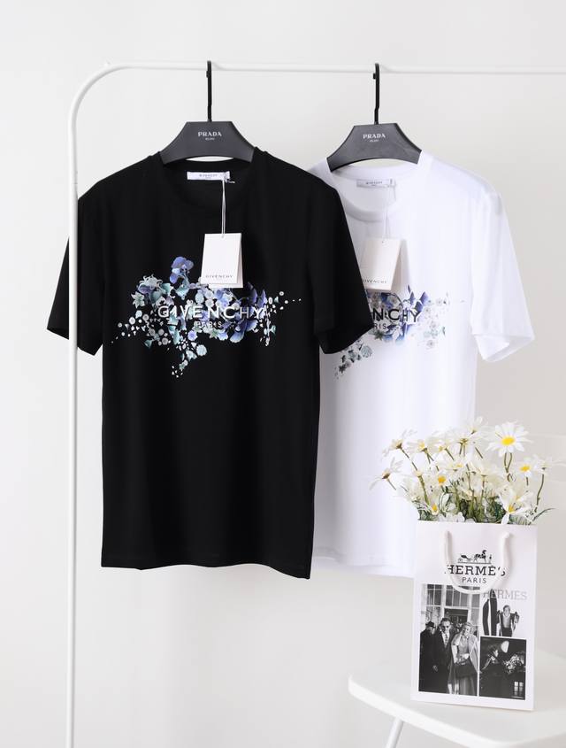 Givench & Givenchy Ss counter synchronized top mercerized casual short sleeves