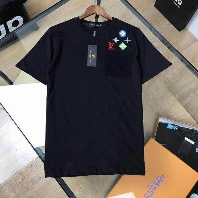 Lv Louis Vuitton classic monogram rainbow embroidery 20Ss G network synced unise