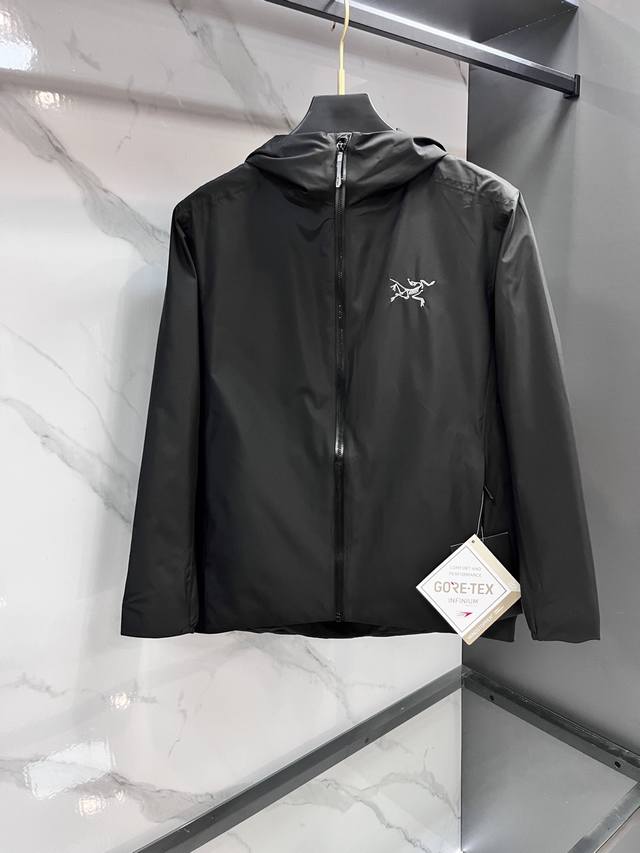 Arc'teryx Solano Hoody Men's Solid Color Logo Long-Sleeved Hooded Jacket. Premi