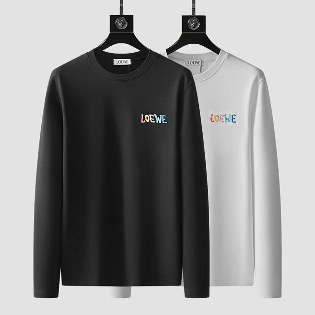 Loewe's new autumn and winter fashion casual long-sleeved T-shirt is made from i