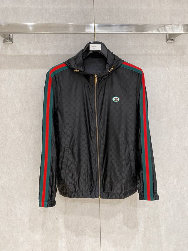 Gucci's new spring/summer 2025 men's sun-protective lightweight jacket features